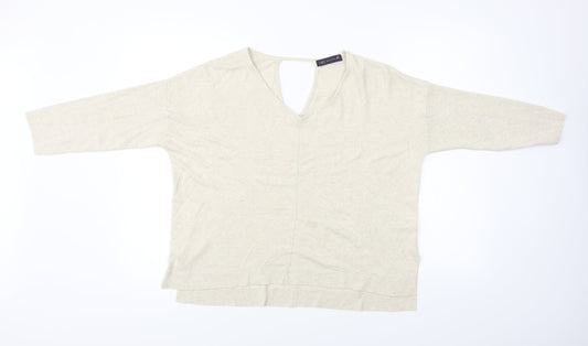 Marks and Spencer Womens Beige Pullover Jumper Size 18