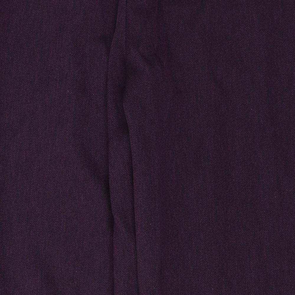 the nicole lewis collection Womens Purple Trousers Size 12 L22 in
