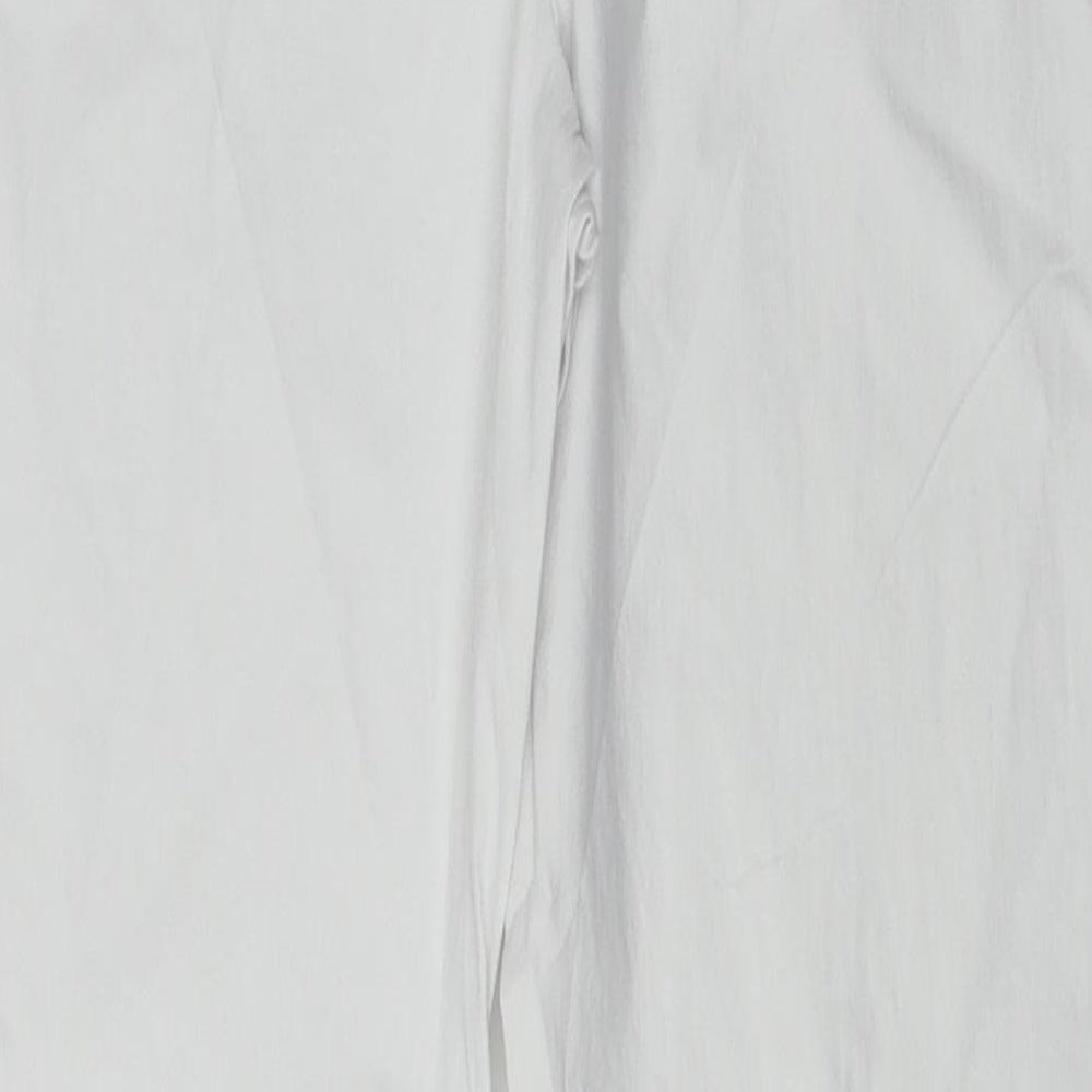 Womens UK Size 32 in Preworn Regular Fit White Trousers
