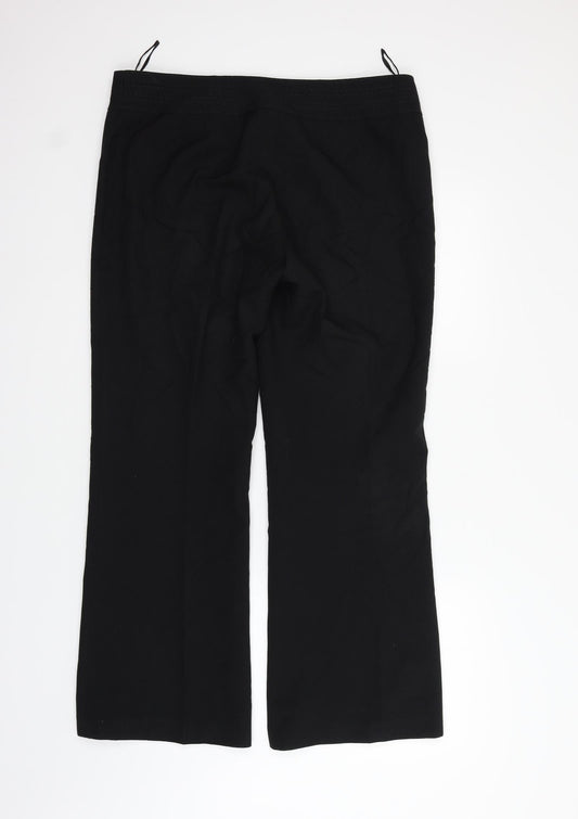 F&F Womens Black Trousers Size 14 L24 in
