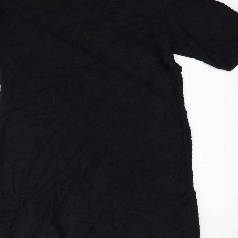 Dorothy Perkins Womens Black Houndstooth Fit & Flare Size 14