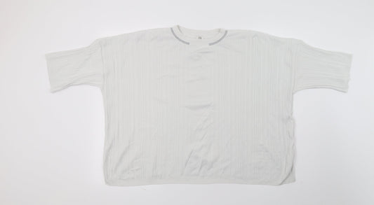 River Island Womens White Knit Pullover Jumper Size 10