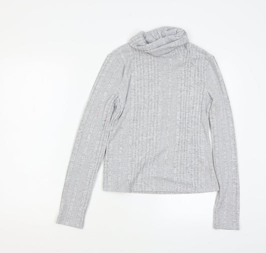 SheIn Womens Grey Pullover Jumper Size L