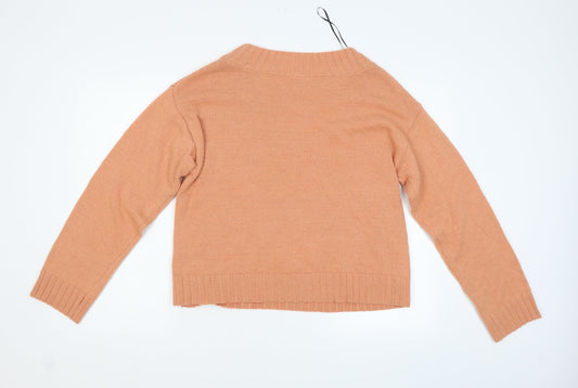 Preworn Womens Orange Pullover Jumper Size M