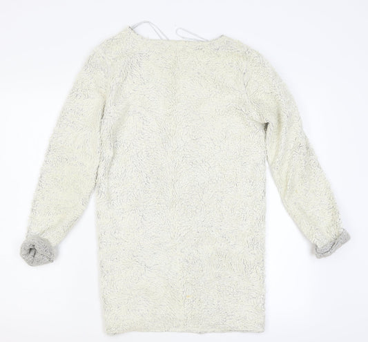 Topshop Womens White Cardigan Jumper Size 6