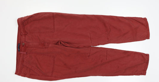 89th & Madison Womens Red Trousers Size 12 L25 in