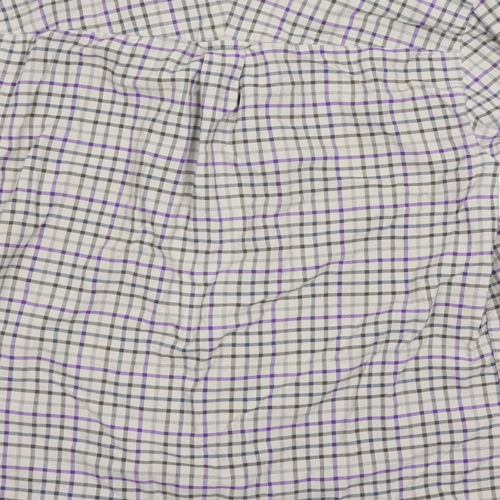 Mens UK Size M John Lewis Multicoloured Button-Up Long Sleeve Casual Shirt