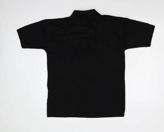 Orn Mens Black Polo Size M