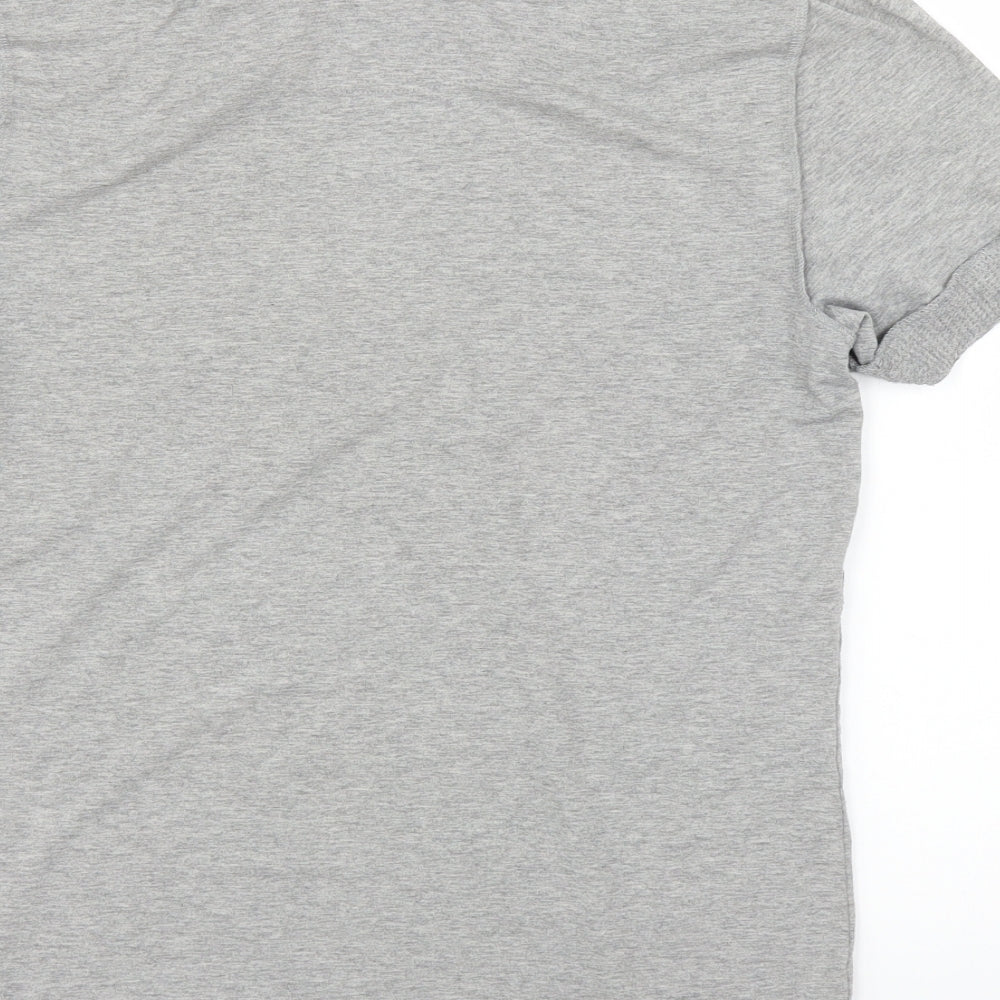 Womens UK Size S New Look Grey Basic T-Shirt
