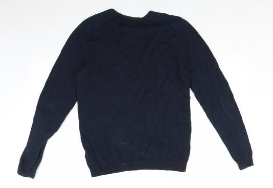 H&M Mens Blue Pullover Jumper Size S
