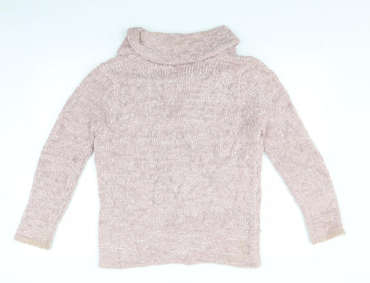 Classics Womens Pink Knit Jacket Size 12