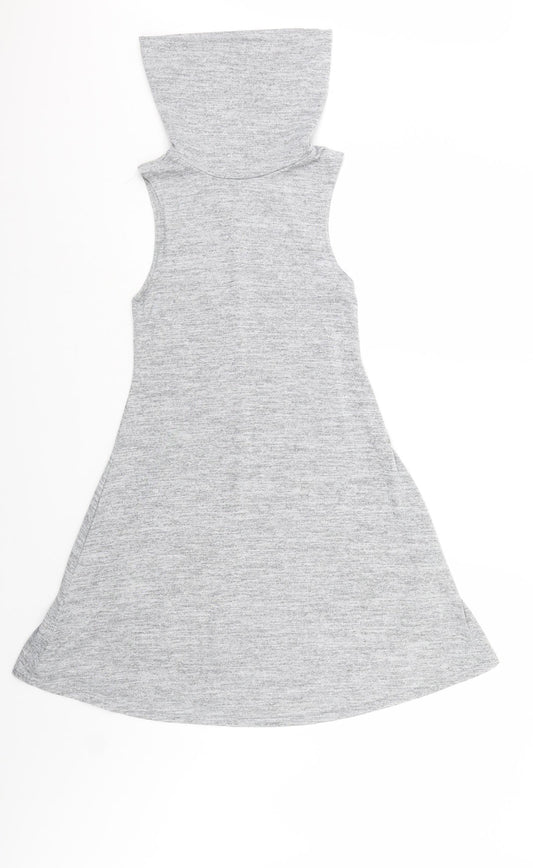 New Look Womens Grey Tank Dress Size 8