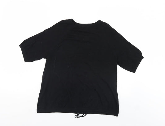 Great plains Womens Black Basic Blouse Size S