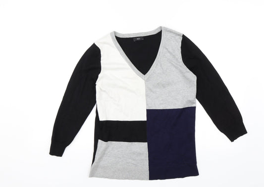 M&Co Womens Black Pullover Jumper Size 12