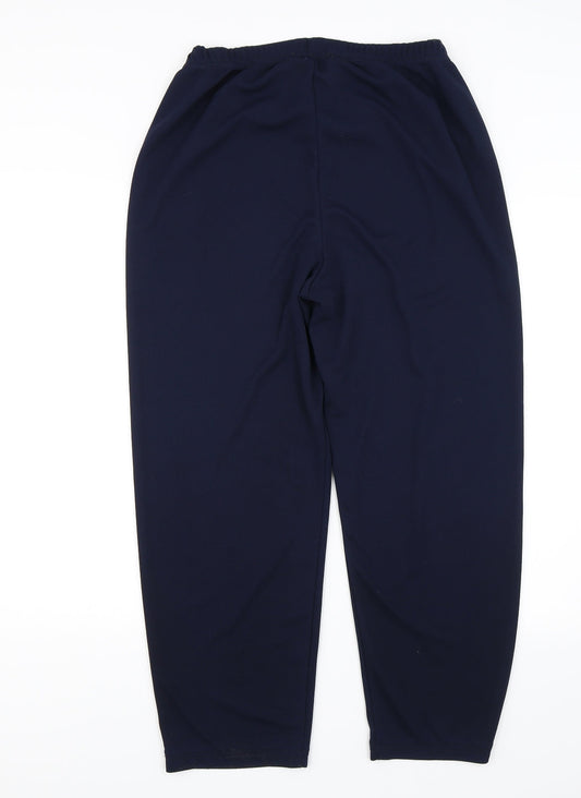 Daxon Womens Blue Capri Trousers Size 14 L25 in