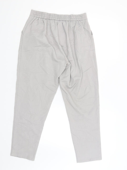 New Look Womens Grey Chino Trousers Size 10 L27 in