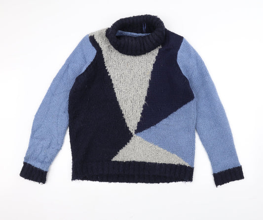 M&Co Womens Blue Pullover Jumper Size 14