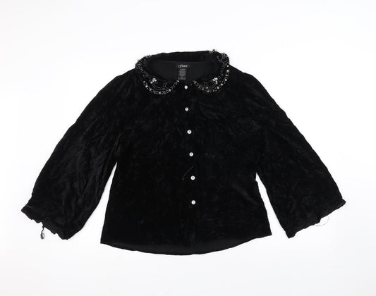 Womens UK Size L Fusion Black Jacket