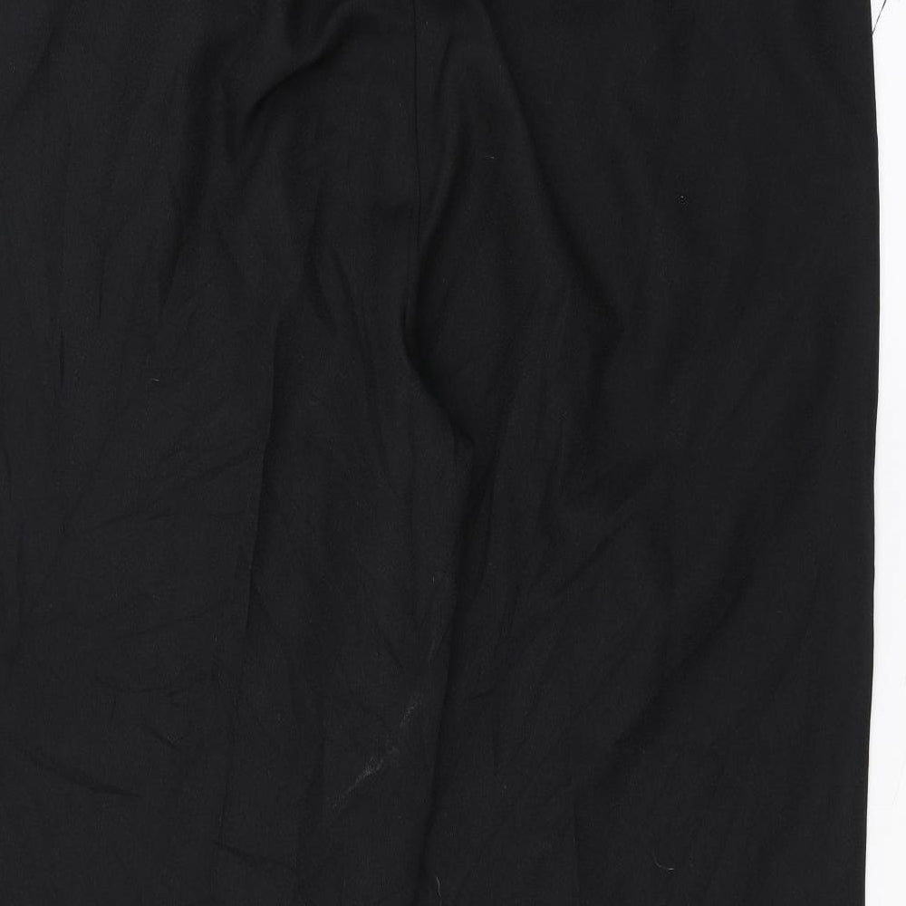 Mens UK Size 22 Bonmarché Regular Fit Black Trousers