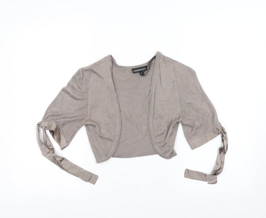 Warehouse Womens Brown Cardigan Jumper Size 6