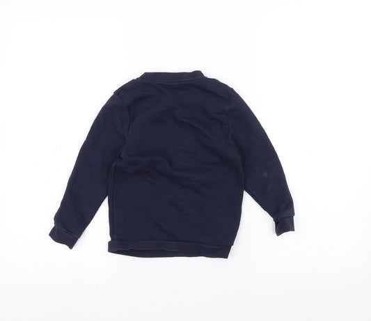 George Boys Blue Pullover Jumper Size 3-4 Years