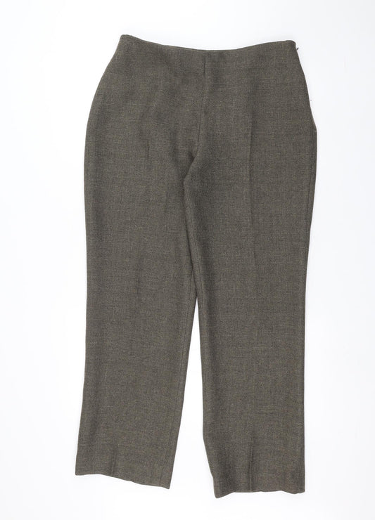 Womens UK Size 14 Berkertex Regular Fit Brown Trousers