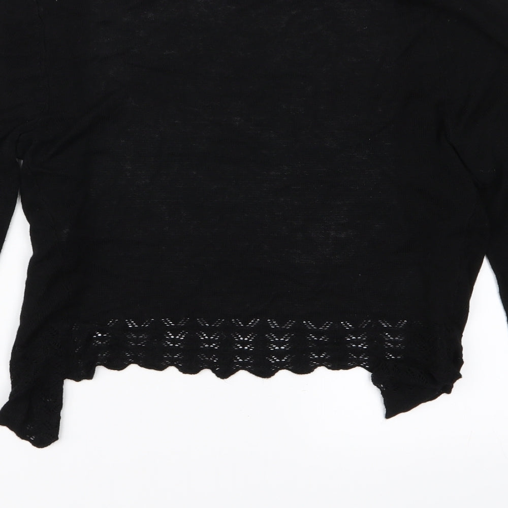 Primark Womens Black Cardigan Jumper Size 2XS
