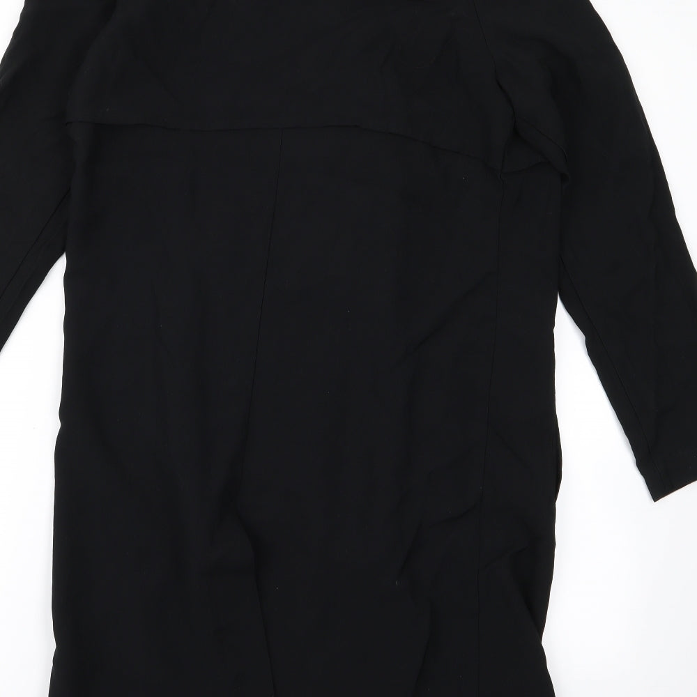 Womens UK Size 8 George Black Overcoat
