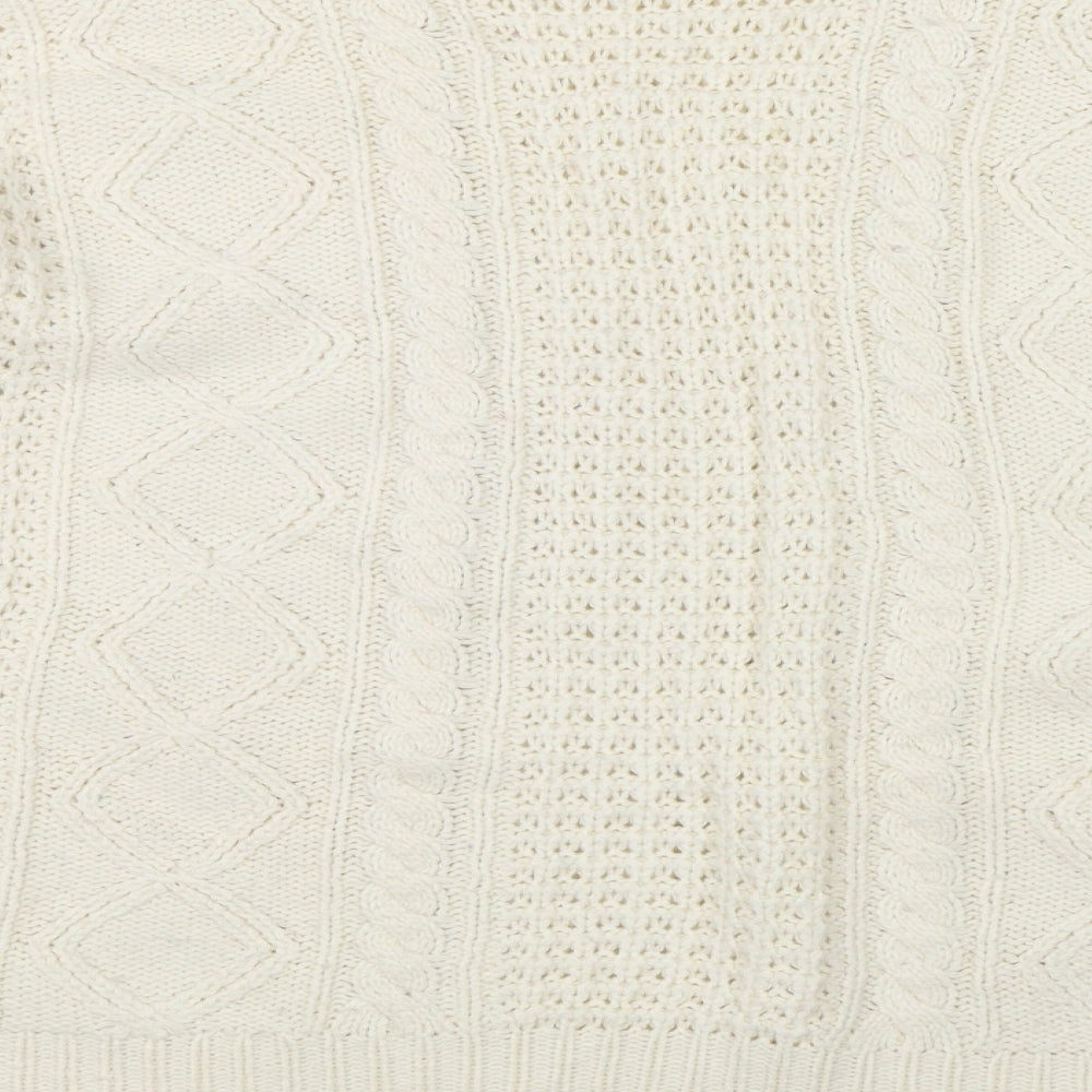 Brand and care label for Affections women’s beige knit jumper, size XL