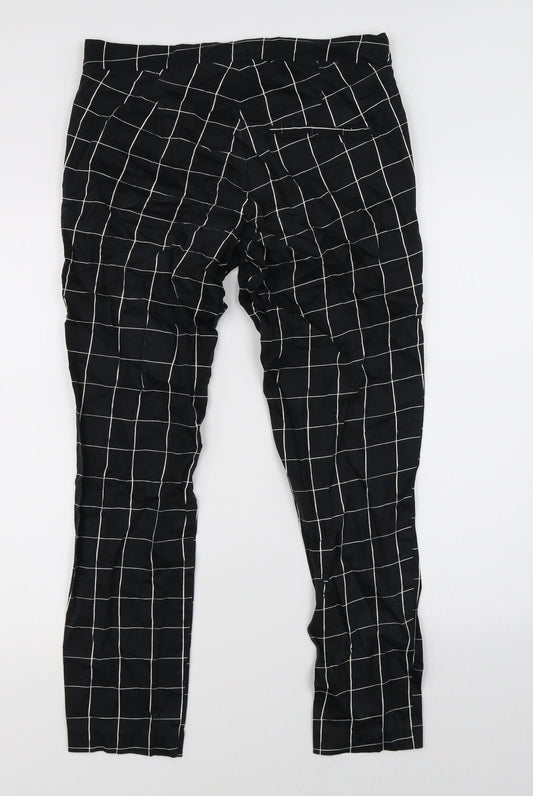 Womens UK Size 6 H&M Regular Fit Black Trousers