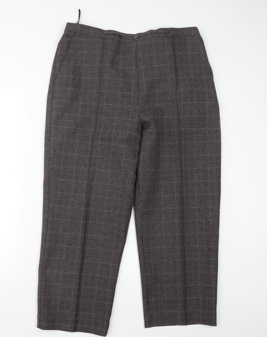 Womens UK Size 18 Classics Regular Fit Brown Trousers