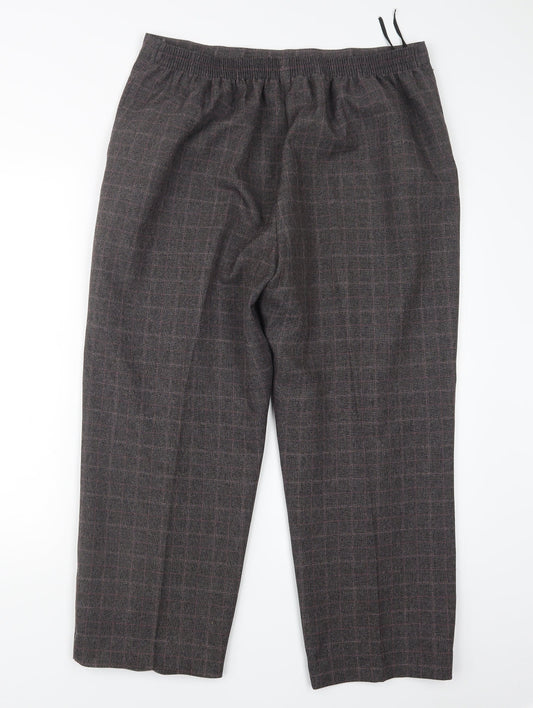 Classics Womens Brown Trousers Size 18 L25 in