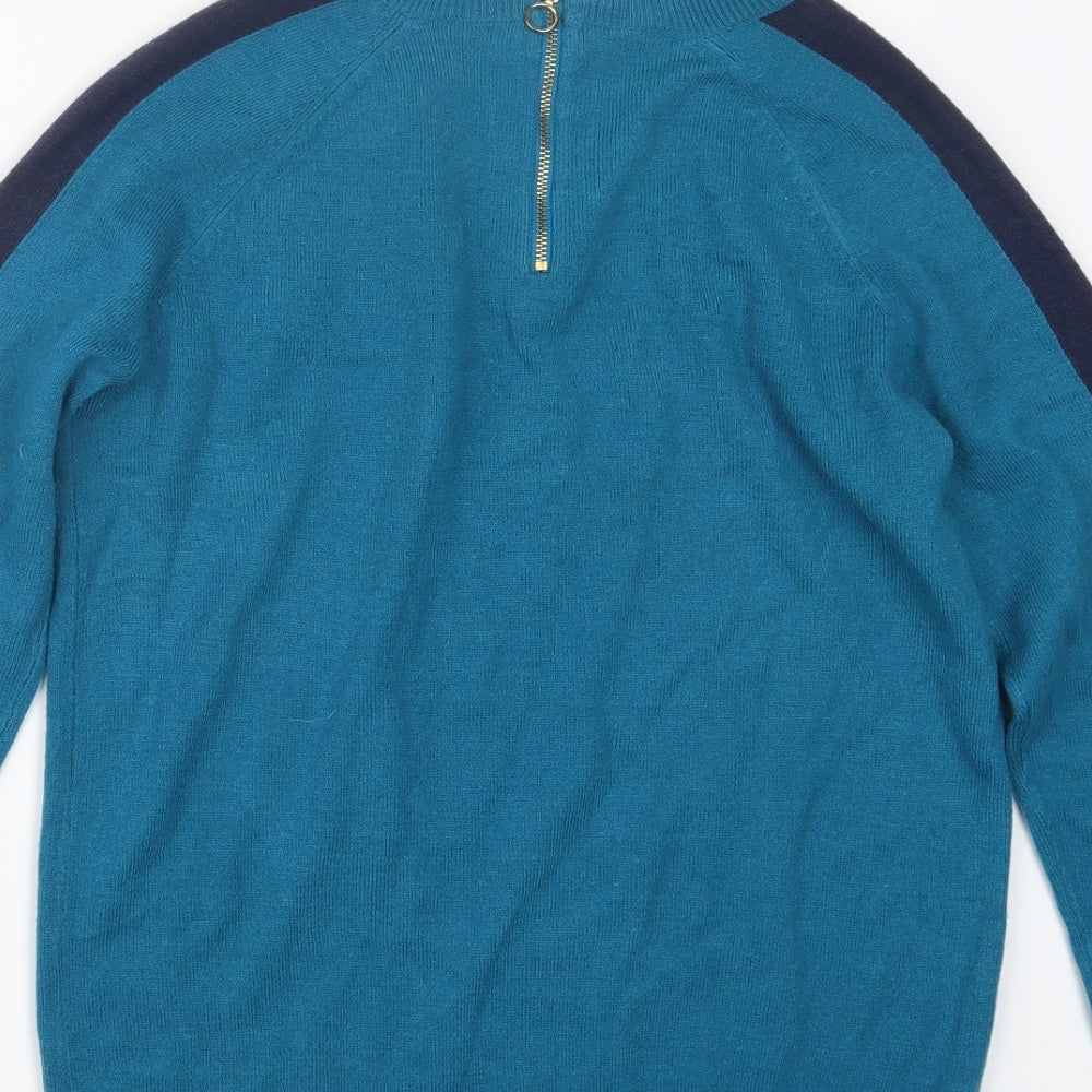 TU Womens Blue Knit Pullover Jumper Size 8