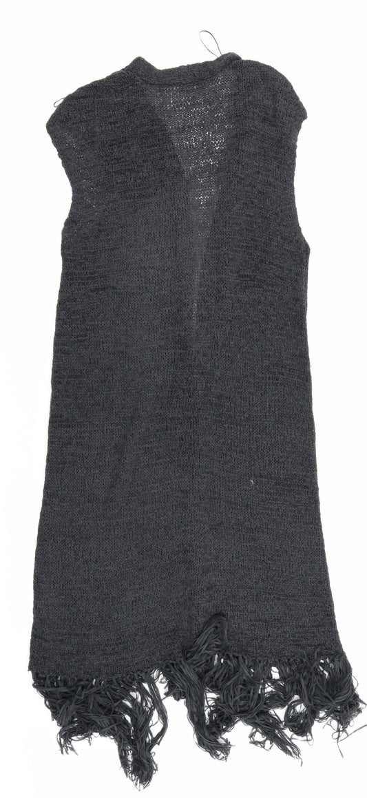 Womens UK Size S H&M Grey Cardigan Jumper