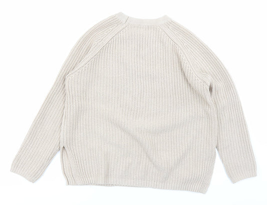 ASOS Womens Beige Knit Pullover Jumper Size 6