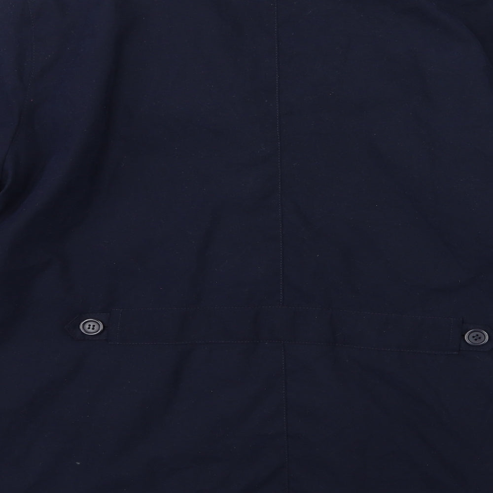 Womens UK Size 16 Marks and Spencer Blue Overcoat