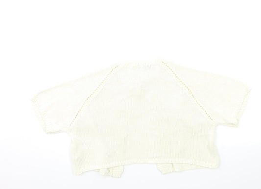 Womens UK Size M Zara Beige Cardigan Jumper