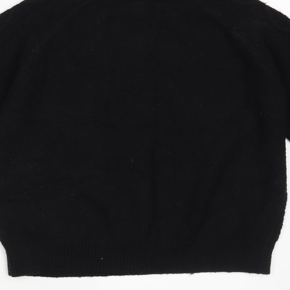 Primark Womens Black Knit Pullover Jumper Size 6