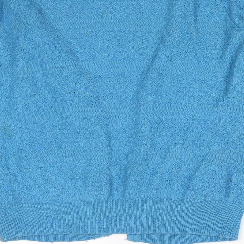 Womens UK Size 10 Topshop Blue Cardigan Jumper