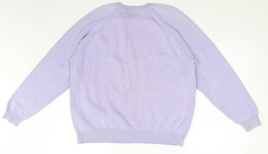 Womens UK Size 14 Essentials Blue Pullover Jumper