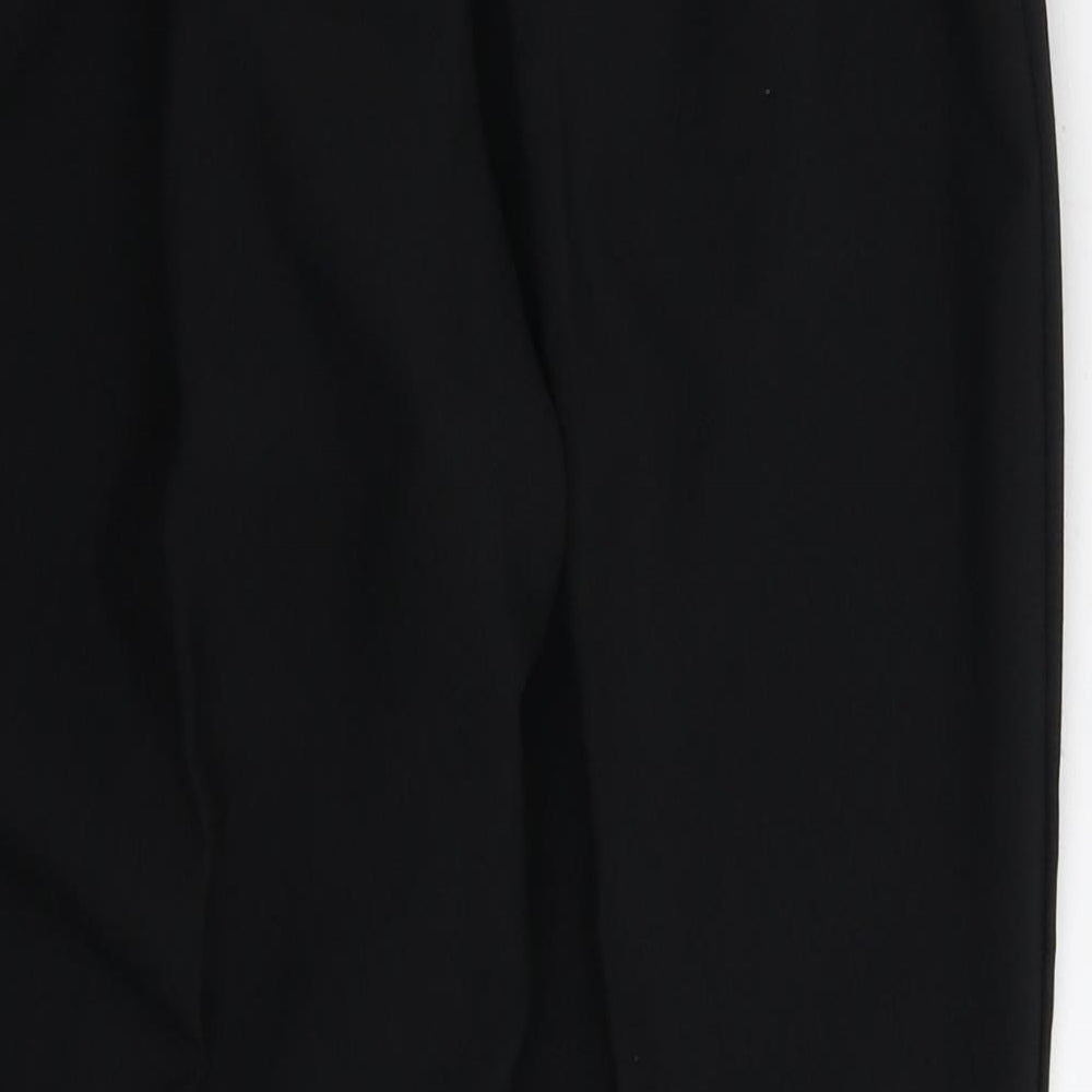 Womens UK Size 12 Preworn Slim Fit Black Trousers