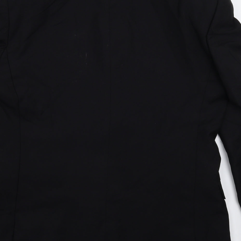 Mens UK Size 38 Red Herring Regular Black Suit Jacket