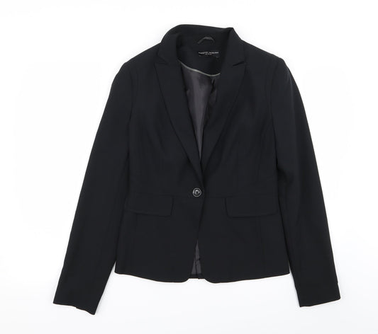 Womens UK Size 10 Dorothy Perkins Regular Black Blazer