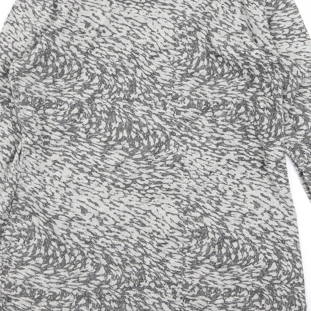 Womens UK Size 8 M&S Grey Basic T-Shirt