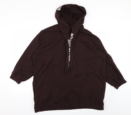 Boohoo Womens Brown Pullover Jumper Size 10