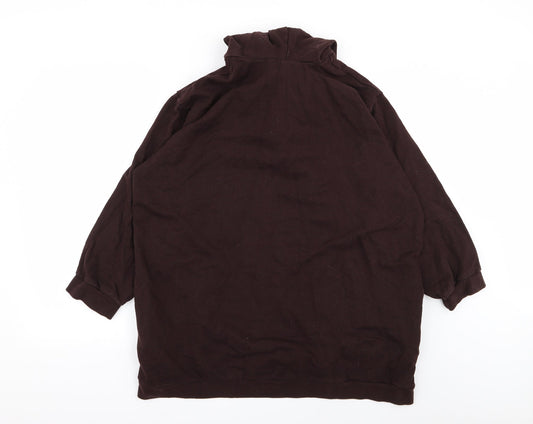 Boohoo Womens Brown Pullover Jumper Size 10