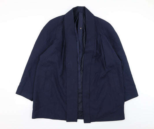 Womens UK Size 14 Classics Regular Blue Blazer