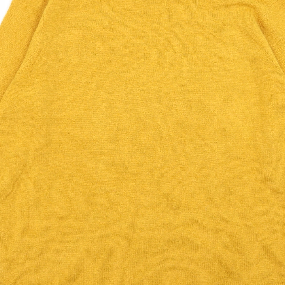 F&F Womens Yellow Pullover Jumper Size 10