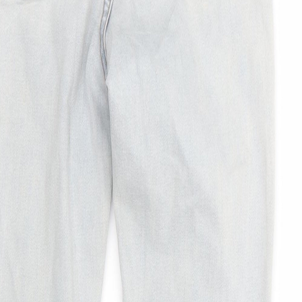 Glamorous Womens Blue Skinny Jeans Size 8 L27 in - RIPPED JEANS