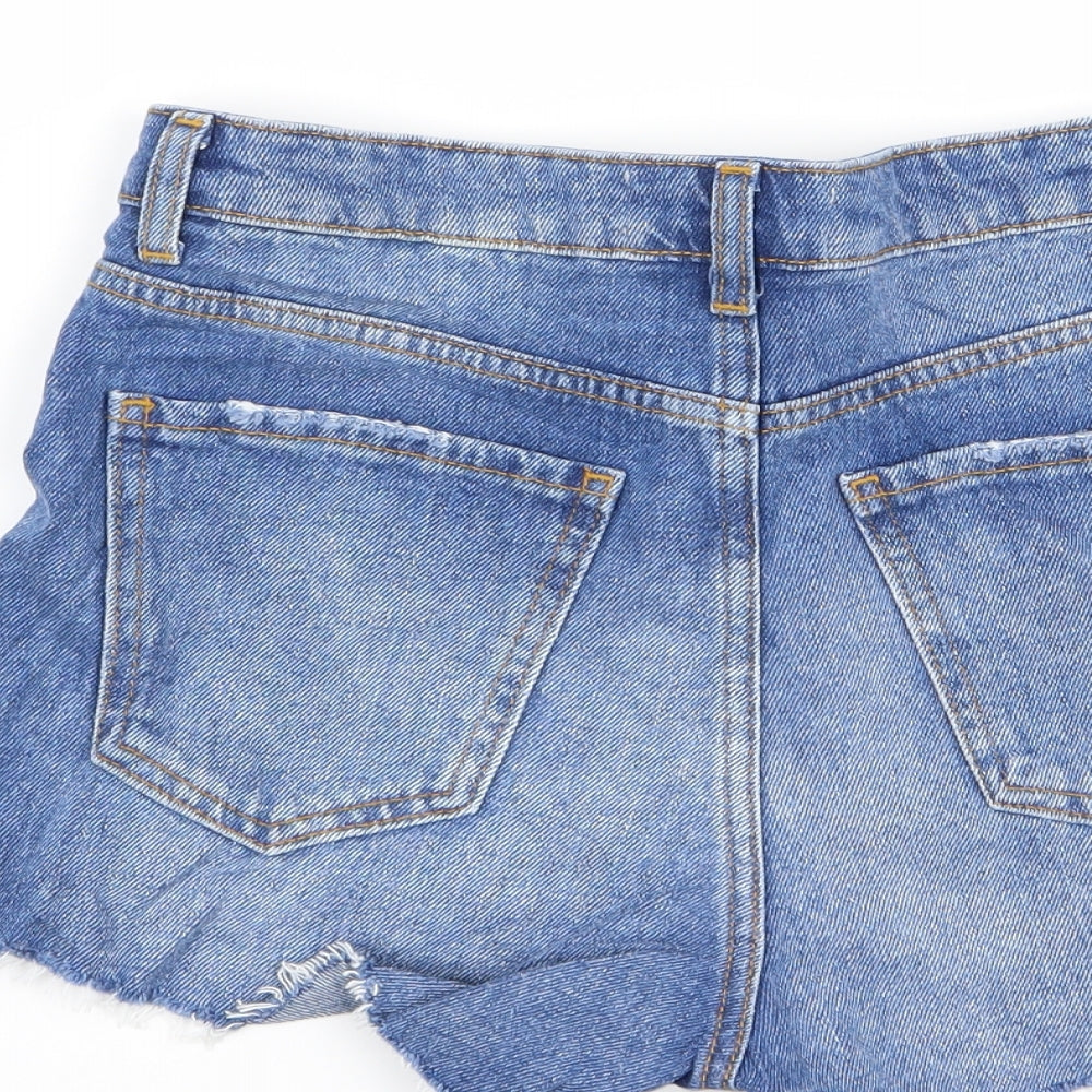 New Look Womens Blue Hot Pants Shorts Size 8
